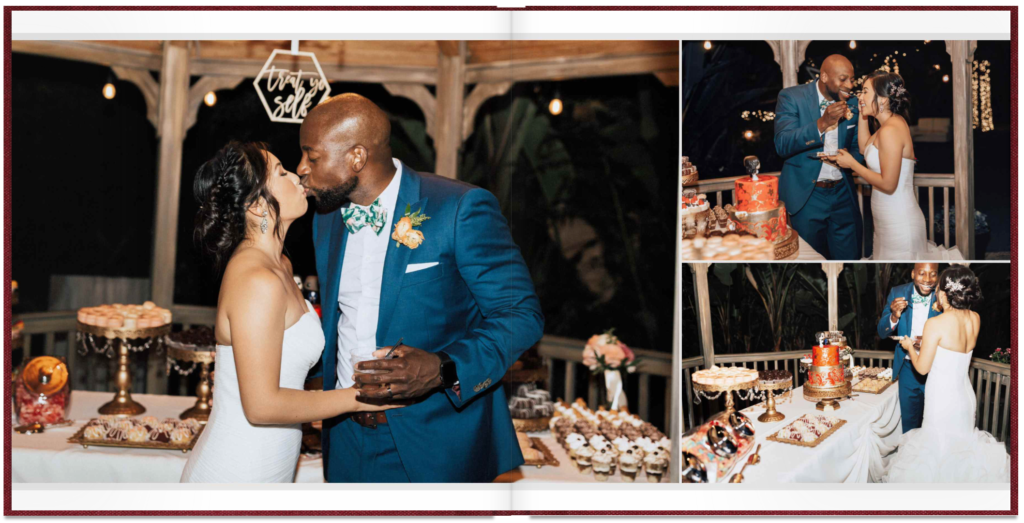 Wedding Album Layout - Cake Cutting